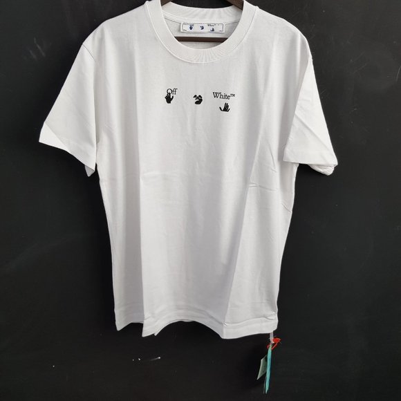 Off-White White T-Shirt With Bolt Arrow Printed